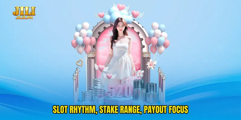 Slot rhythm, stake range, payout focus